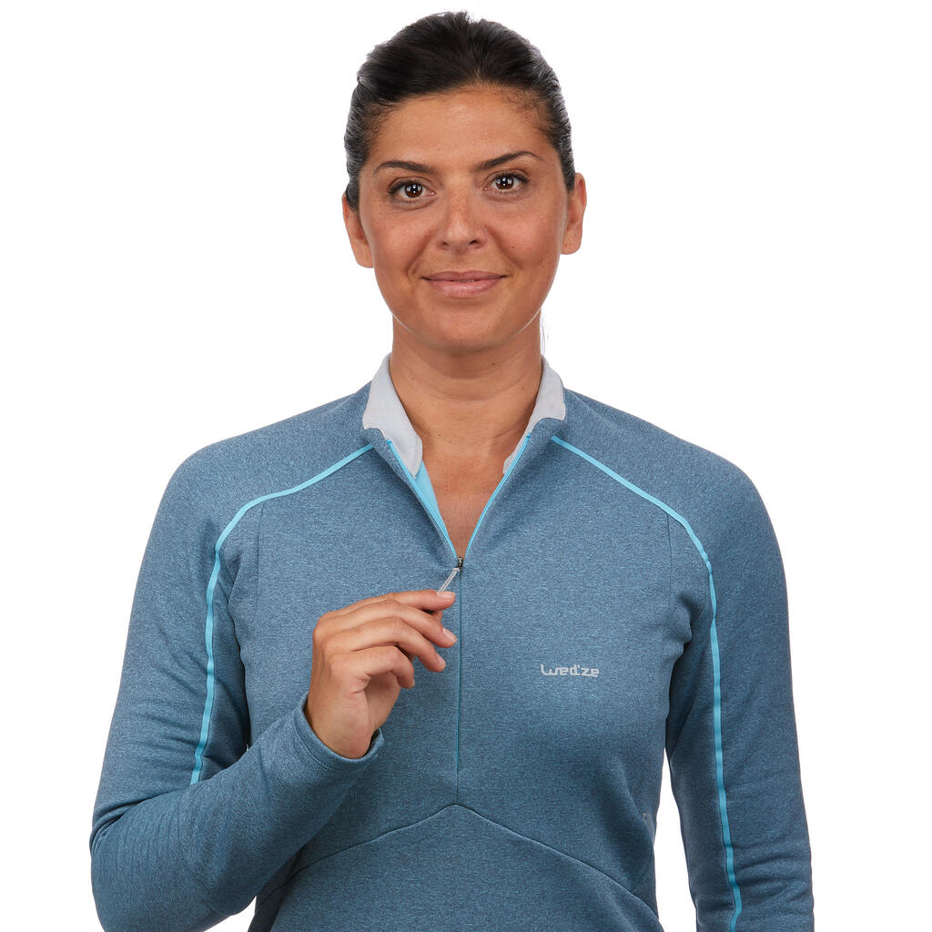 Women's Skiing 2nd layer 500 - blue