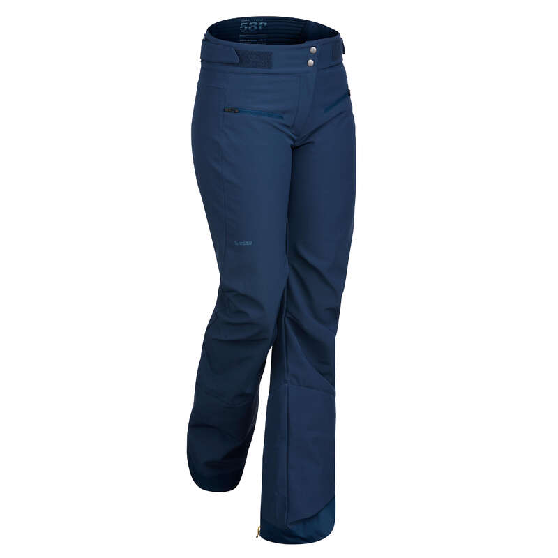 WOMEN'S JACKETS OR PANTS INTERMED SKIERS Ski Wear - W PANTS SKI-P 580 SLIM - NAVY WEDZE - Ski Wear