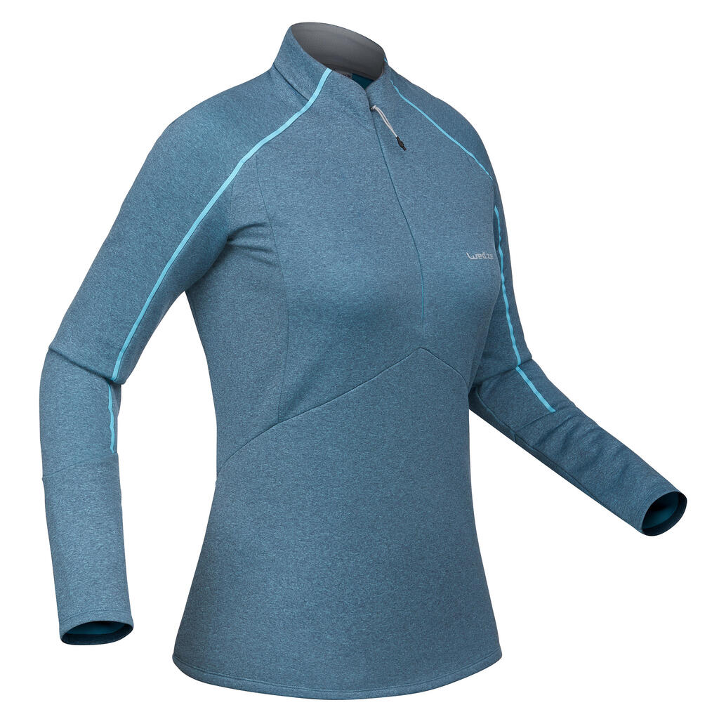 Women's Skiing 2nd layer 500 - blue