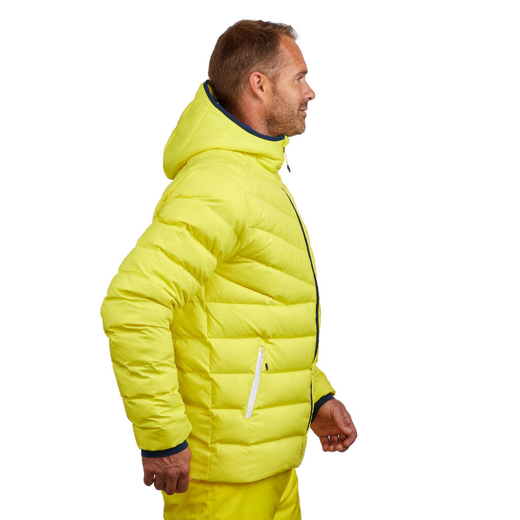 Ski-P 500 MEN’S WARM SKI DOWN JACKET - YELLOW