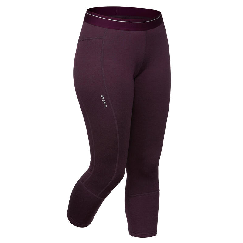Sous-vêtement de Ski Femme Bas 500 Prune