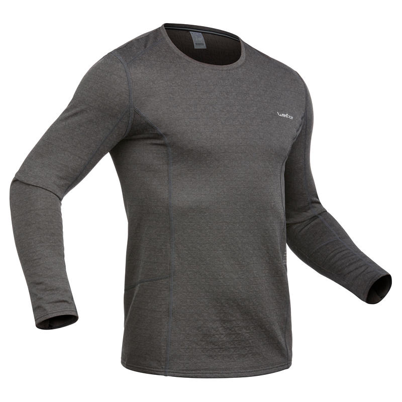 Men's Base Layer Ski Top 500 - Grey Men's Base Layer Ski Top 500 - Grey