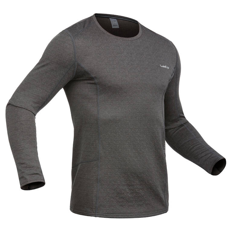 Men's Base Layer Ski Top 500 Grey Decathlon