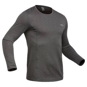 Men's Base Layer Ski Top 500 - Grey