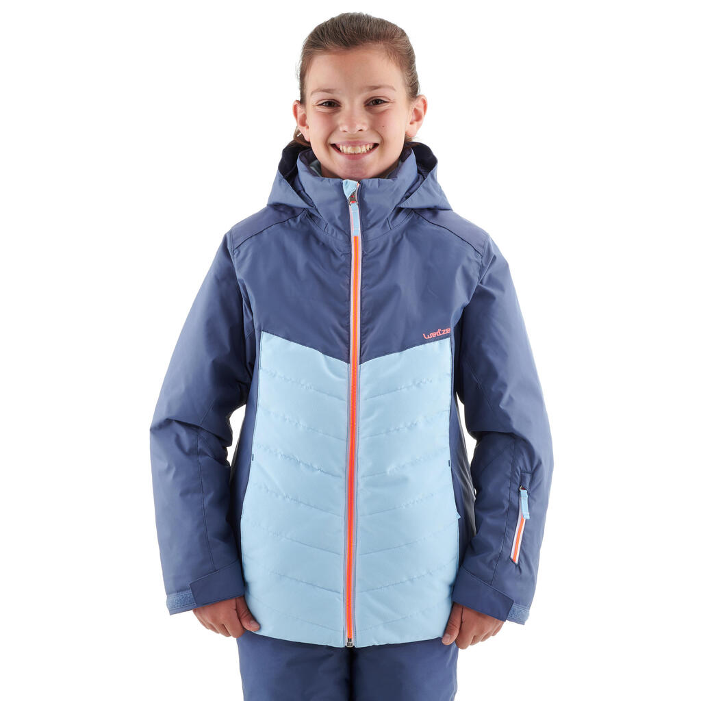 Skijacke 300 Kinder blau