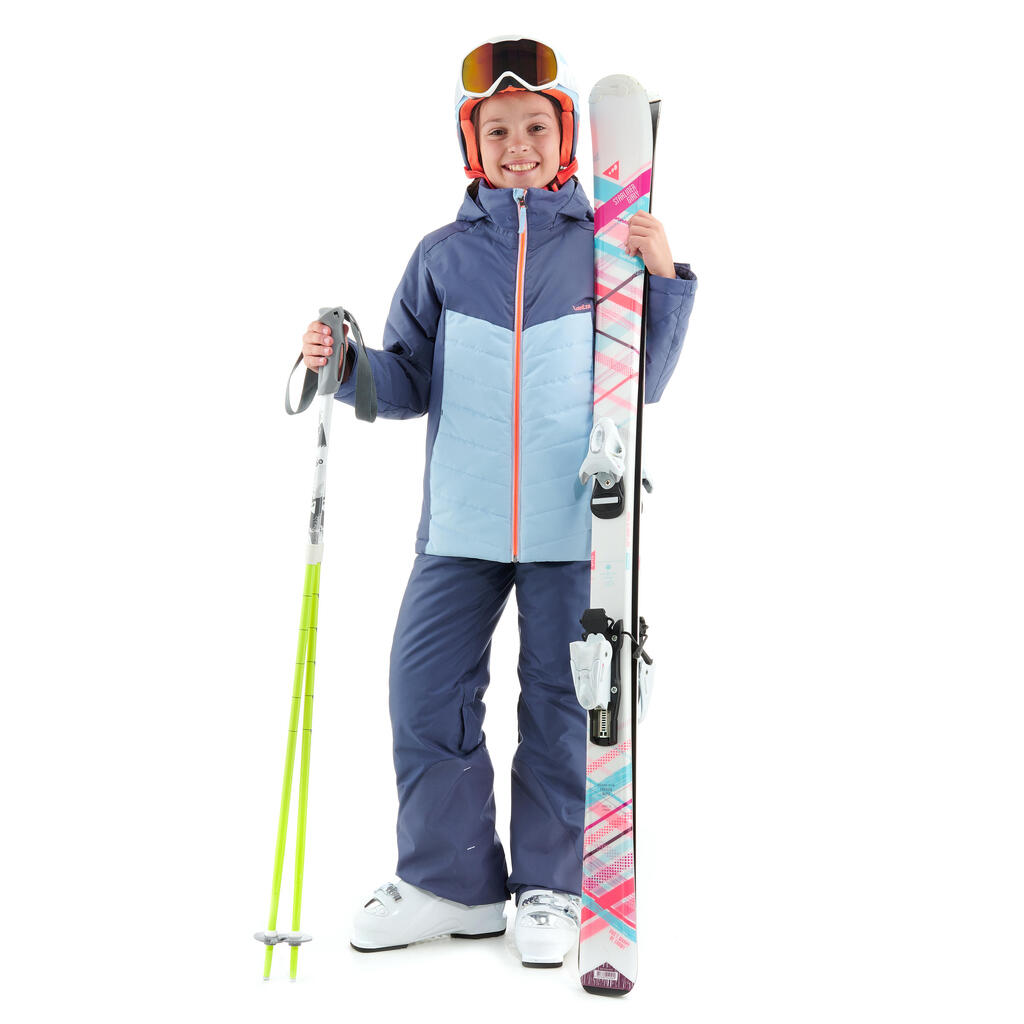 Skijacke 300 Kinder blau