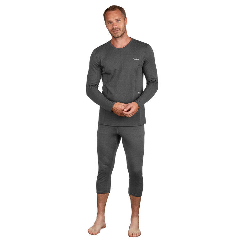 Men's Base Layer Ski Top 500 Grey Decathlon