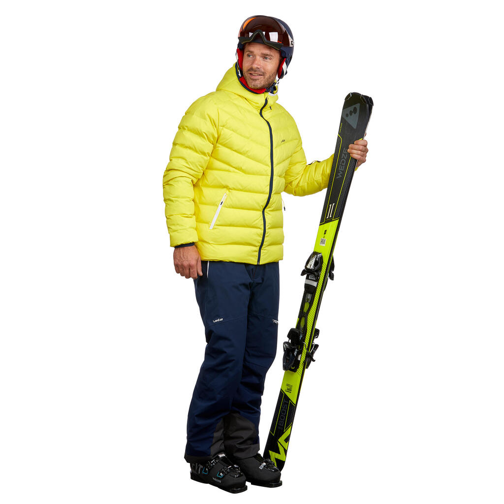 Ski-P 500 MEN’S WARM SKI DOWN JACKET - YELLOW