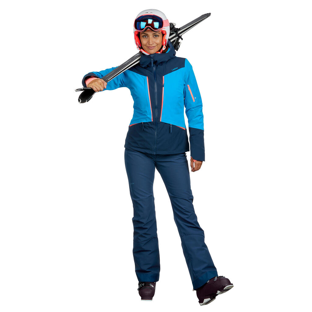 Skihose Piste 580 Slim Damen blau