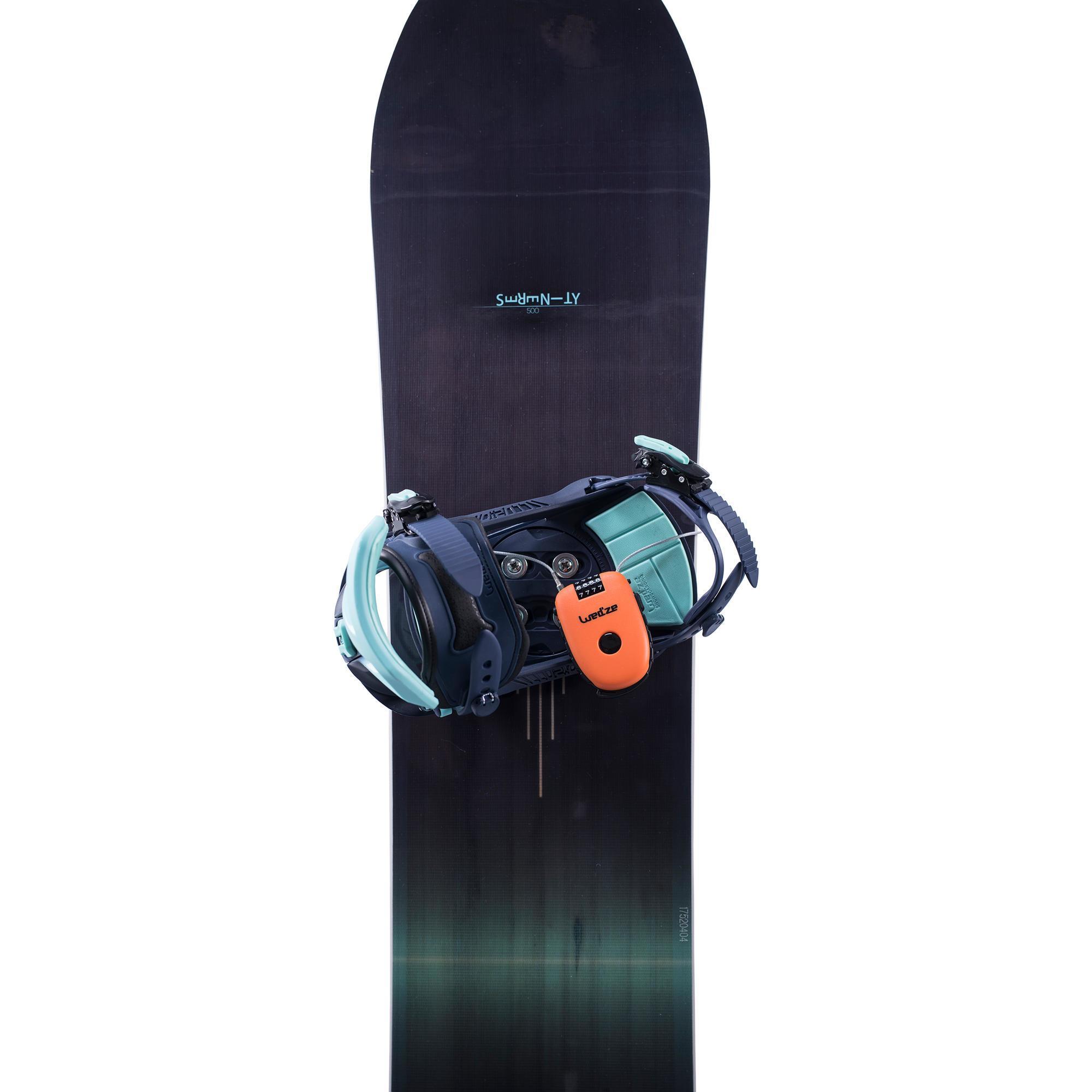 Candado antirrobo para tabla de snowboard o par de esqu s