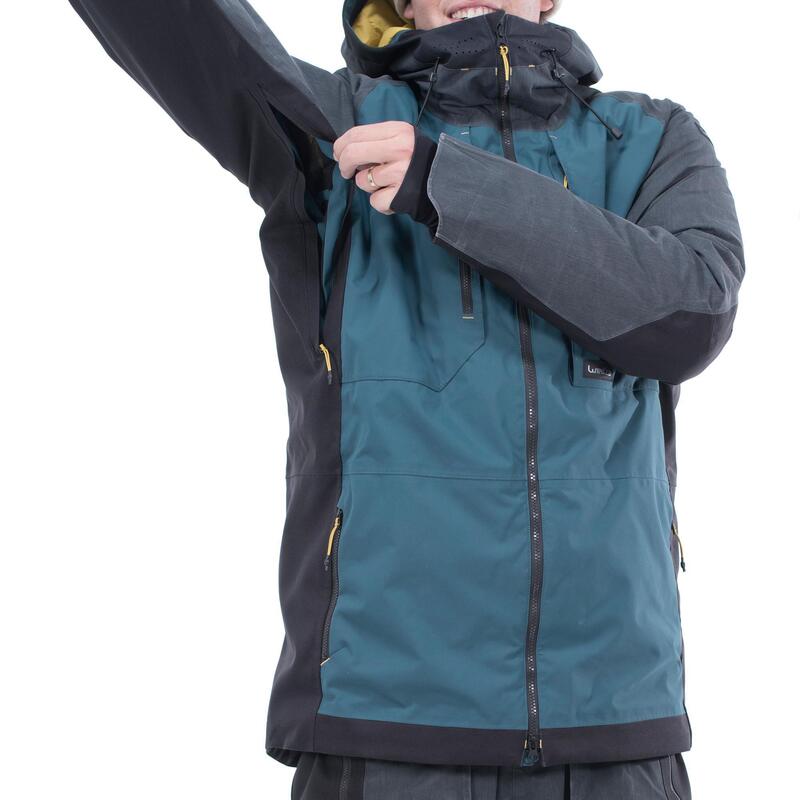 Veste de snowboard et de ski homme SNB JKT 900 pétrole