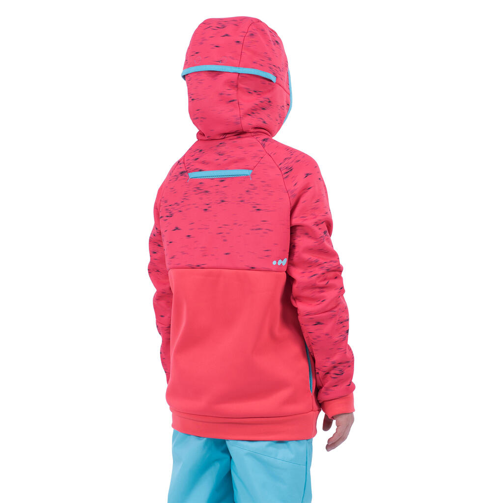 Sweatshirt Snowboard/Ski SNB HDY Mädchen erdbeerrot