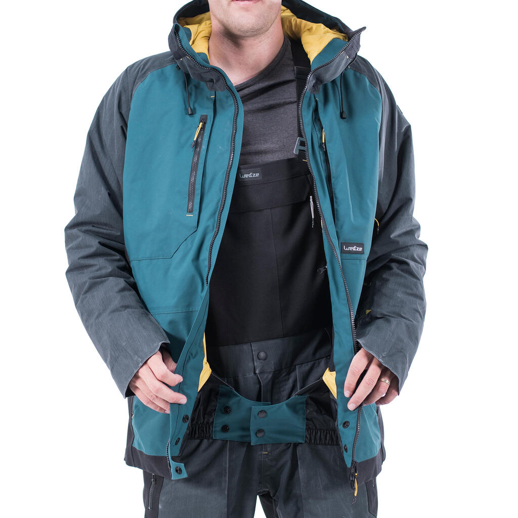 Men's Snowboard and Ski Jacket - Petrol