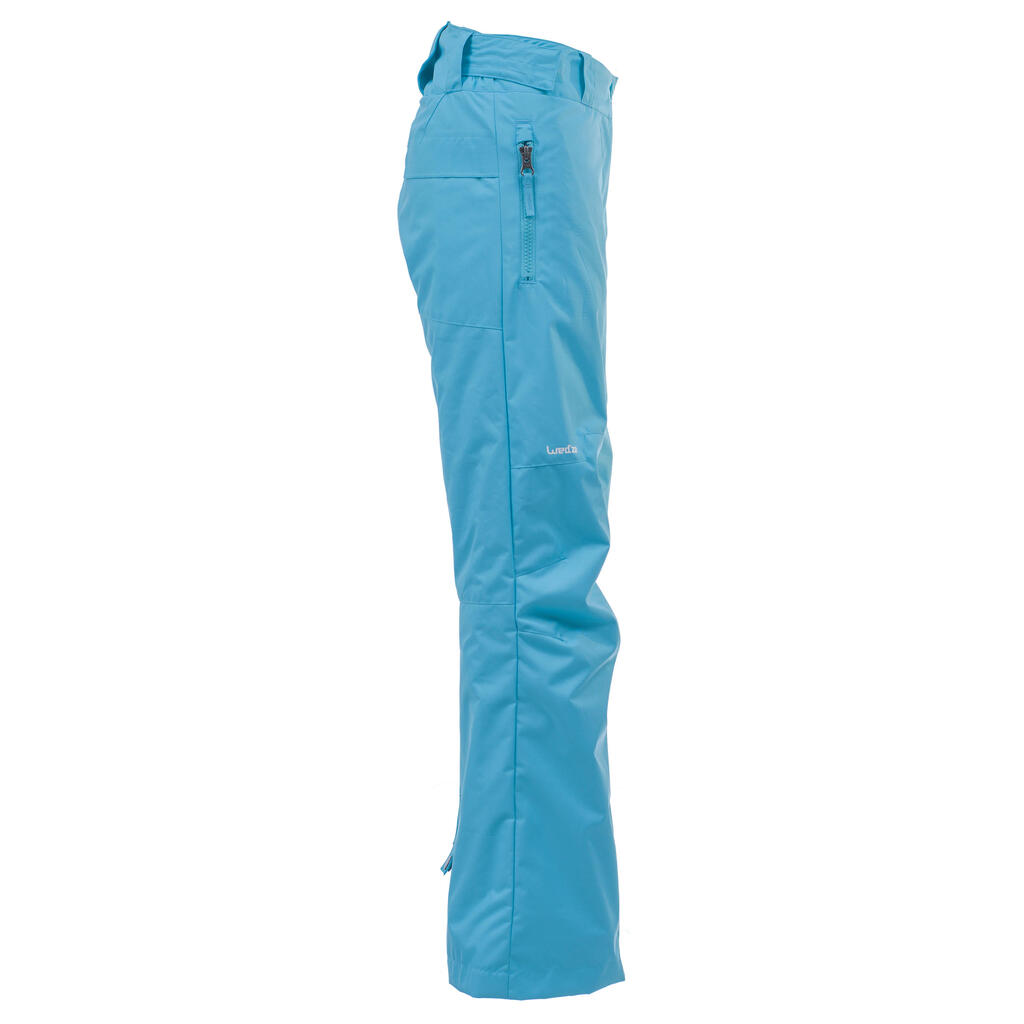 Snowboardhose Skihose SNB 500 Kinder Mädchen türkis