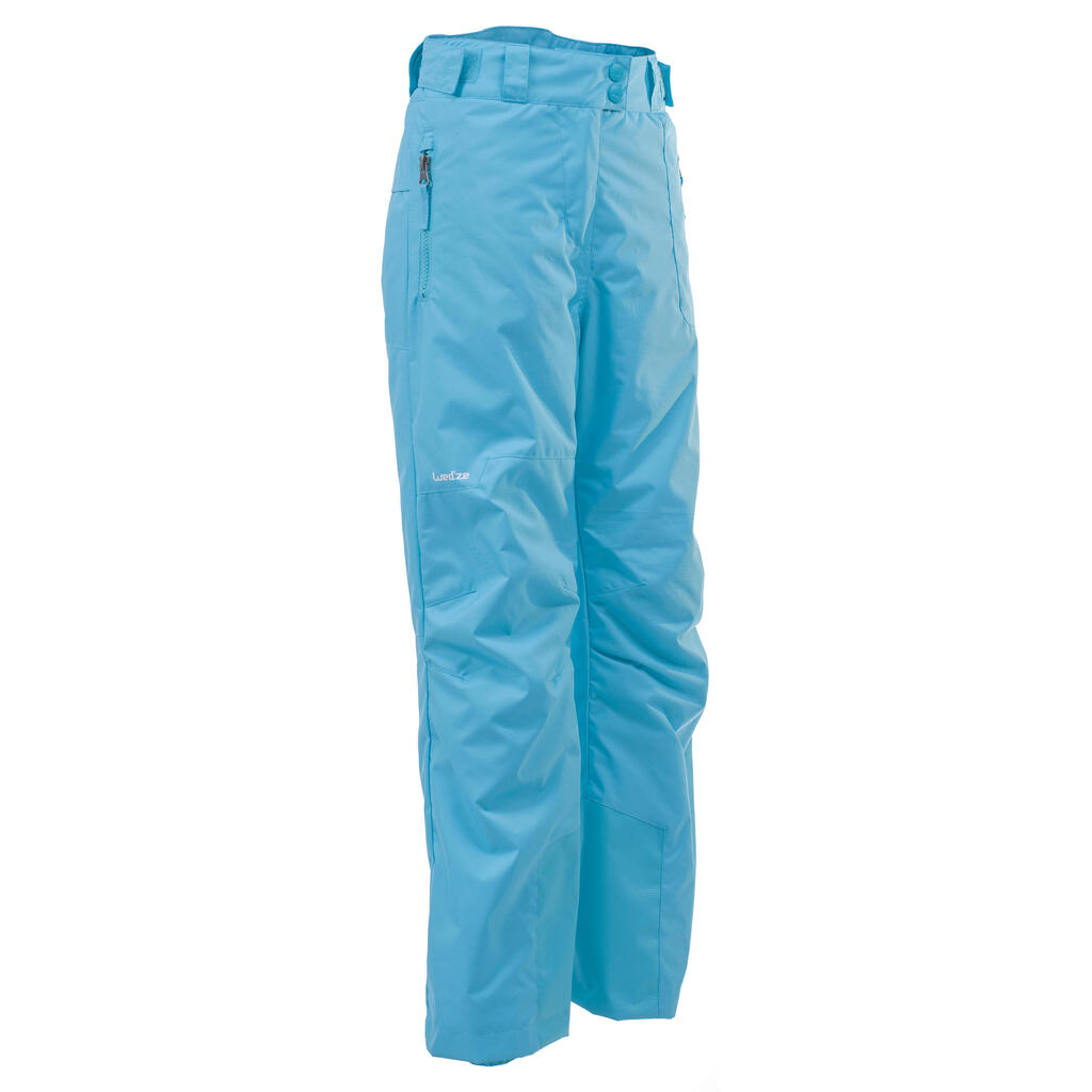 Snowboardhose Skihose SNB 500 Kinder Mädchen türkis