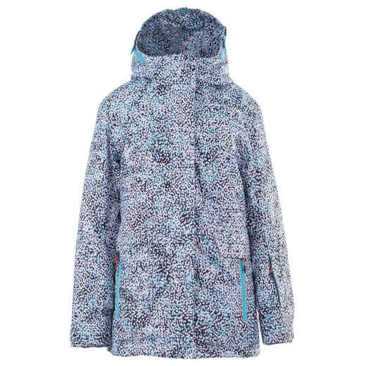 
      Girl's snowboarding and skiing jacket SNB 500 - Turquoise and Strawberry Pink
  