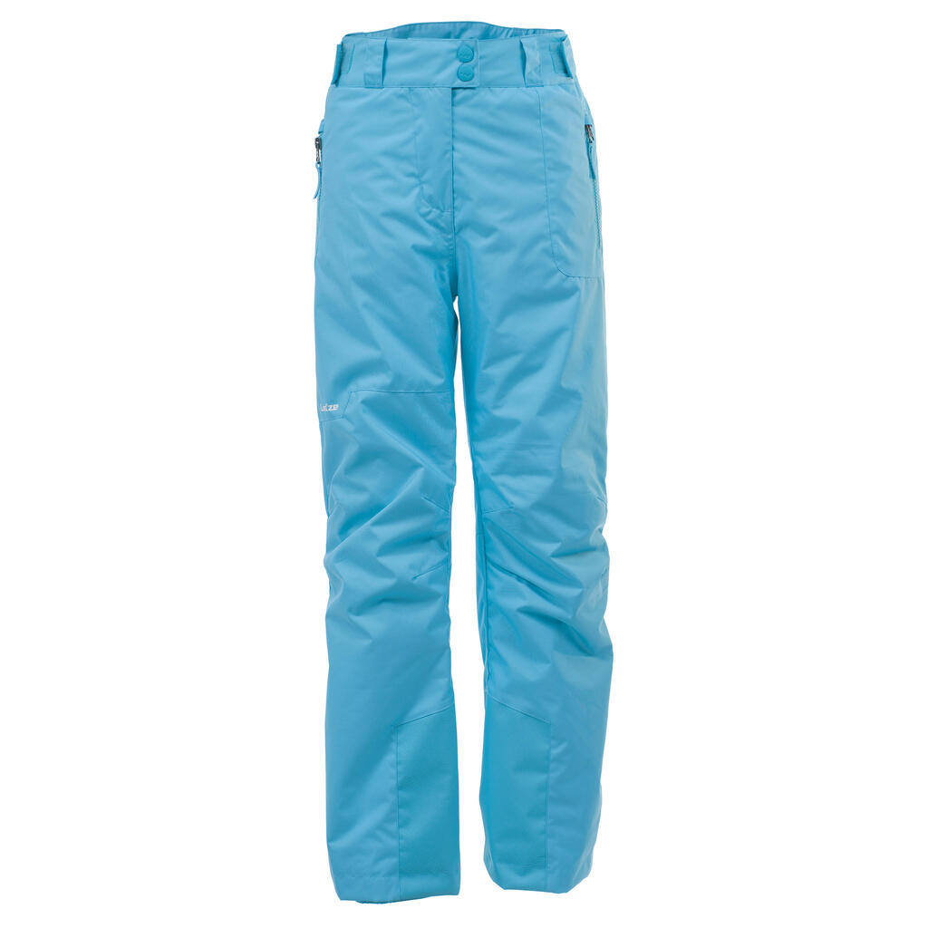 Snowboardhose Skihose SNB 500 Kinder Mädchen türkis