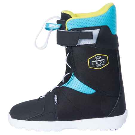 Snowboard Boots All Mountain/Freestyle Indy 300 Fast Lock Kinder schwarz/blau