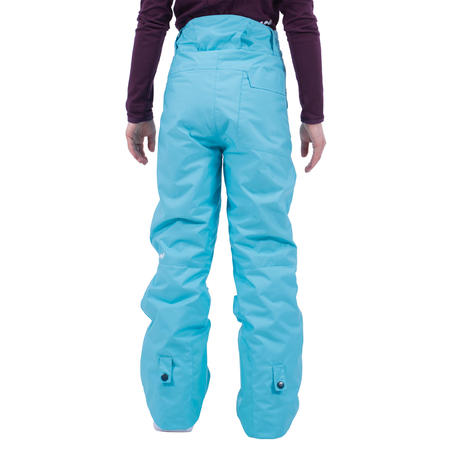 Girl's Snowboard and Ski Trousers SNB PA 500 - Turquoise