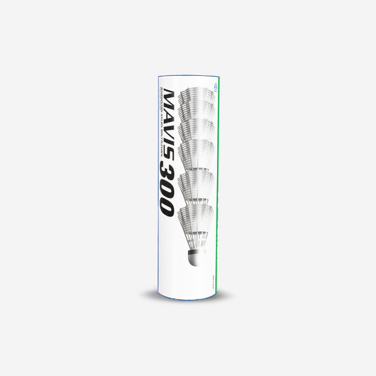 Volant plastique badminton Yonex - Mavis 300 Blanc X6 