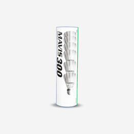 Volant plastique badminton Yonex - Mavis 300 Blanc X6 