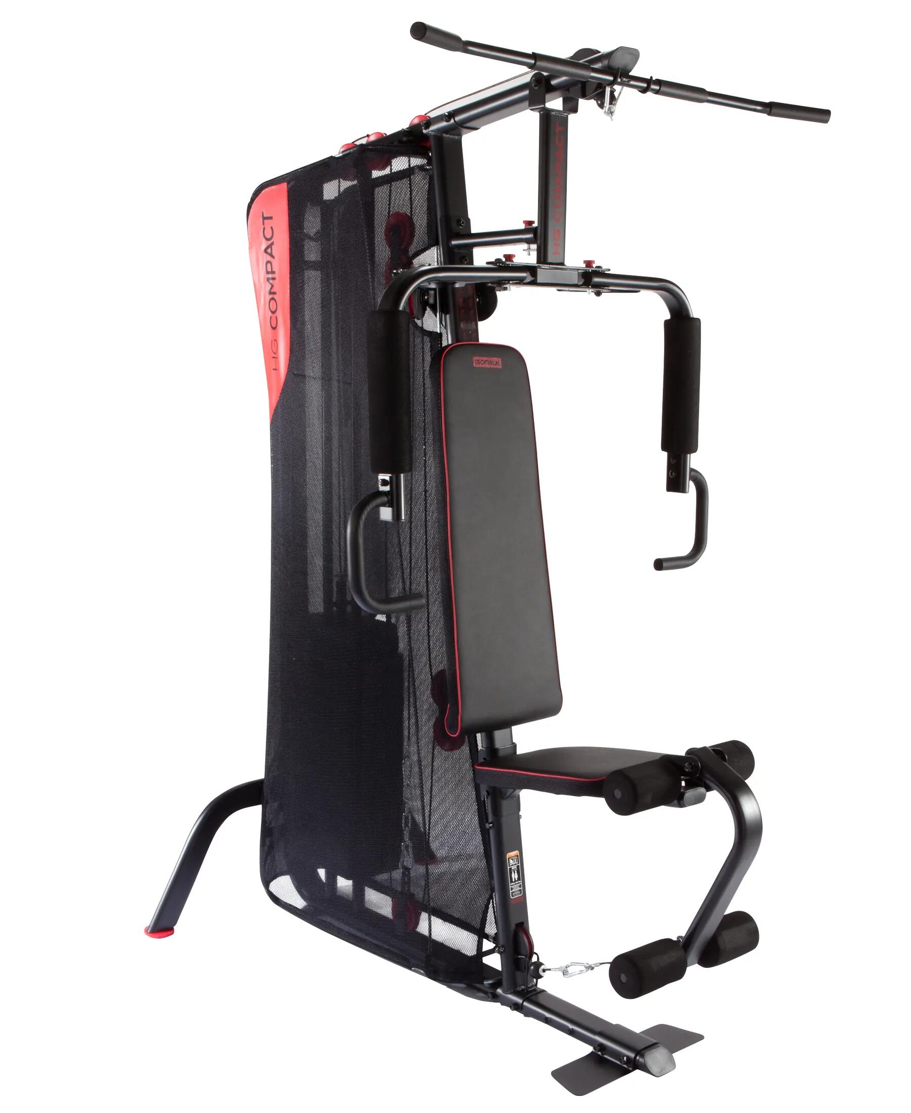 WEIGHT TRAINING COMPACT HOME GYM RED