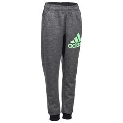 Pantalón cálido slim de gimnasia negro niño Adidas