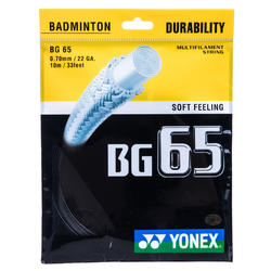 CORDAGE DE BADMINTON BG 65 NOIR