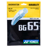 Badminton - CORDA BADMINTON BG 65 PRETO YONEX - Cordas de Badminton