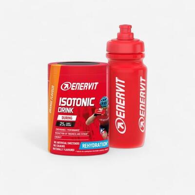 Bevanda energetica Enervit in polvere isotonic drink arancia 420g + borraccia