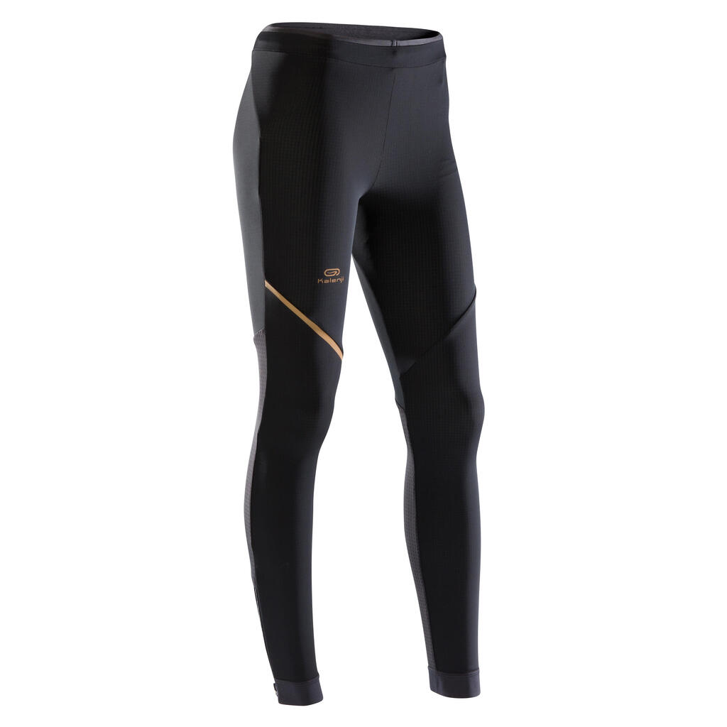 Kiprun Warm Women's Running Tights - Black Gold