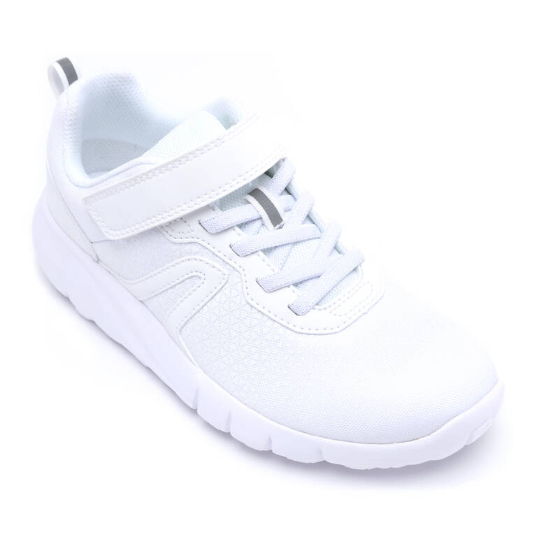 Kids' lightweight and waterproof rip-tab shoes, white