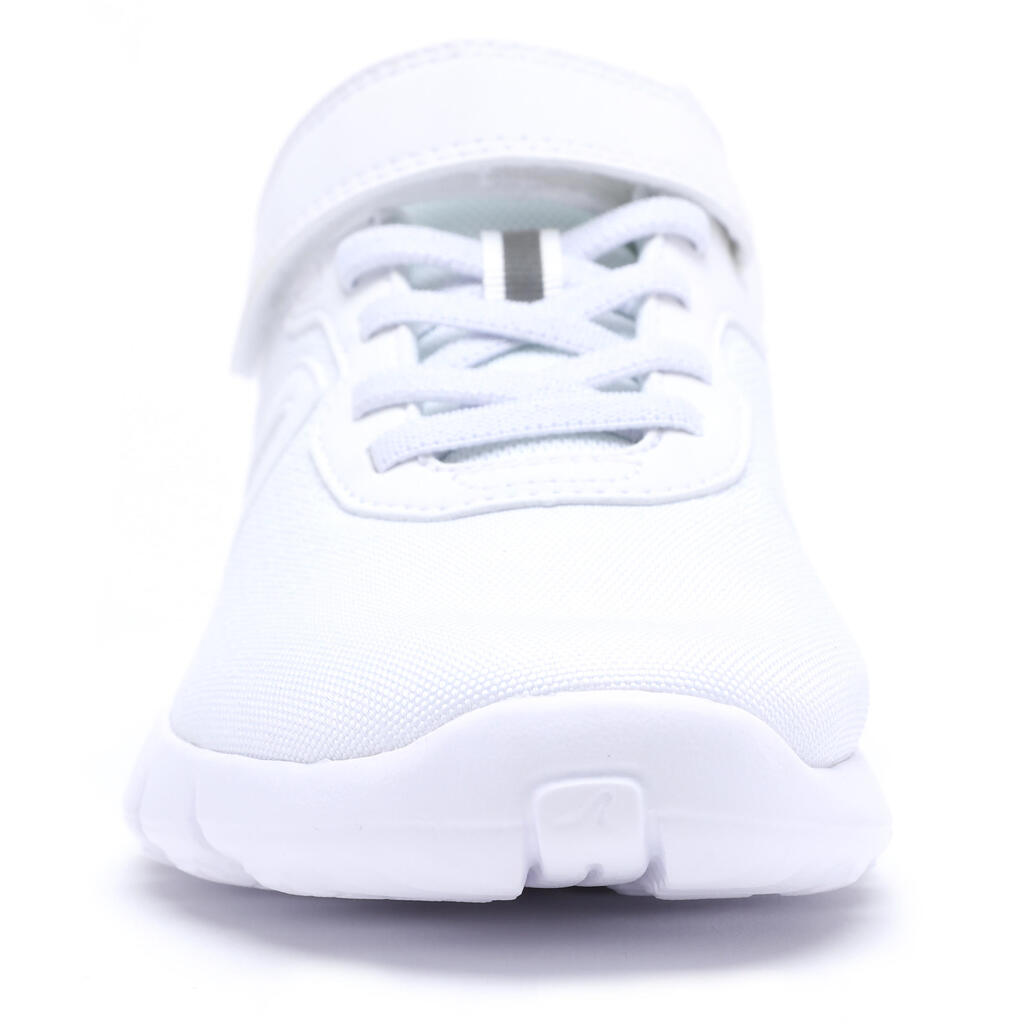 Tenis de fitness con velcro para Niños 140 blanco