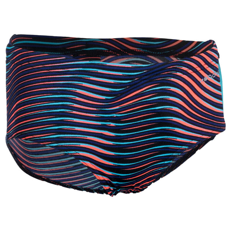 MAILLOT DE BAIN NATATION GARçON SLIP 900 SIDE ALL VIB