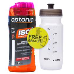 Boisson isotonique poudre ISO+ fraise-cerise 650g + BIDON GRATUIT