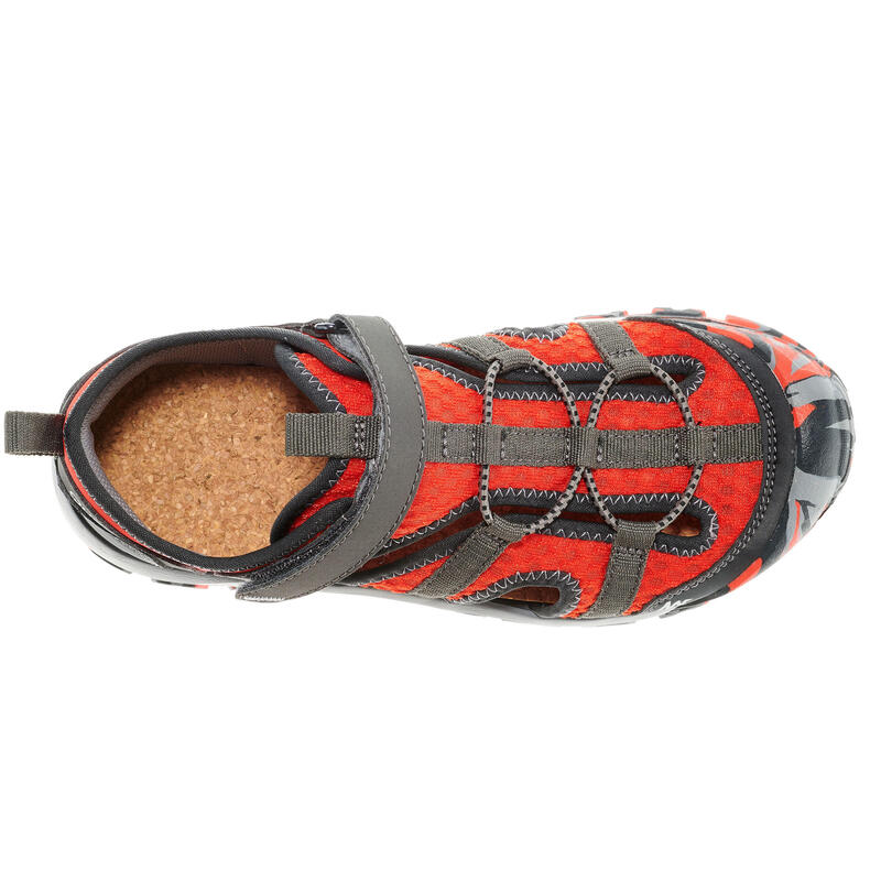 Sandales de randonnée enfant NH900 JR rouge