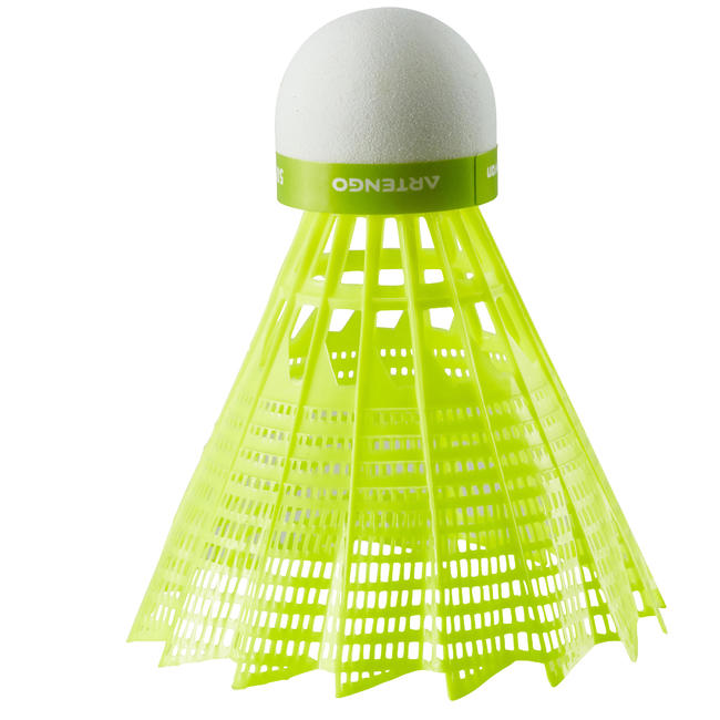 BADMINTON SHUTTLECOCK BSC700 6PACK SPEED MEDIUM YELLOW