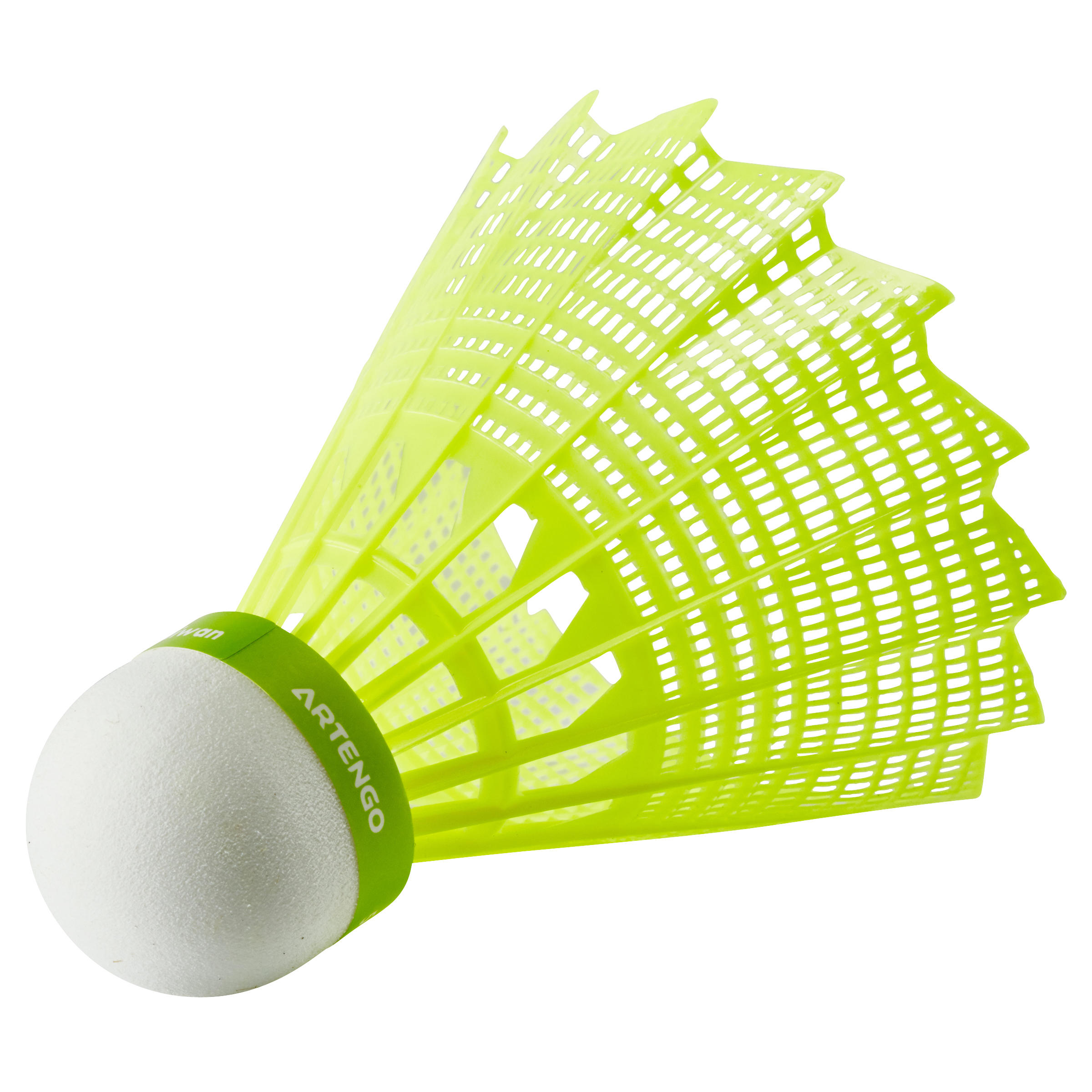 PLASTIC SHUTTLECOCK PSC 100 x 1  Single-Pack - Yellow