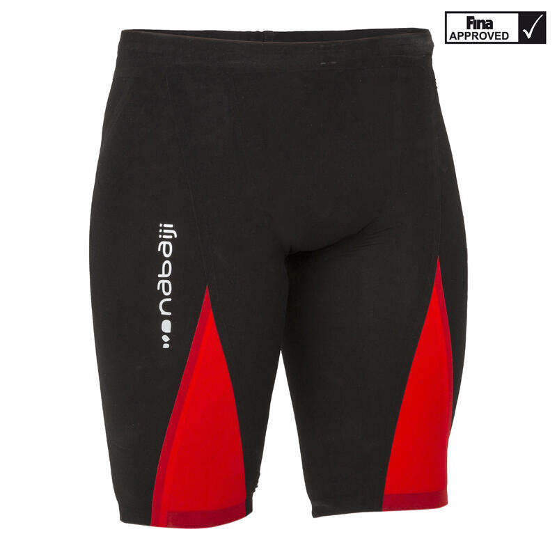 Boxeri Jammer 900 Înot Competiţie Fina Fast Negru/Roșu Bărbați