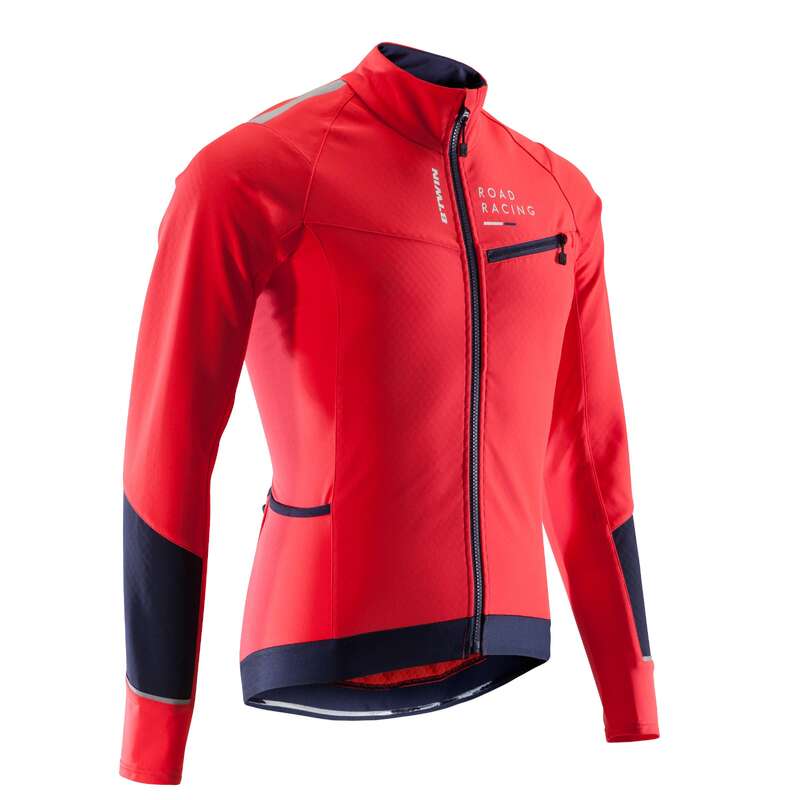 MEN COLD WEATHER ROAD RACING APPAREL Cycling - RC 500 Winter Road Cycling Jacket - Red VAN RYSEL - Cycling