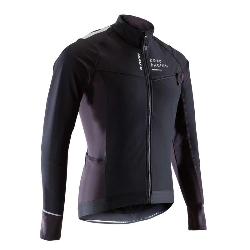 MEN COLD WEATHER ROAD RACING APPAREL Cycling - RC 500 Winter Road Cycling Jacket - Black VAN RYSEL - Cycling