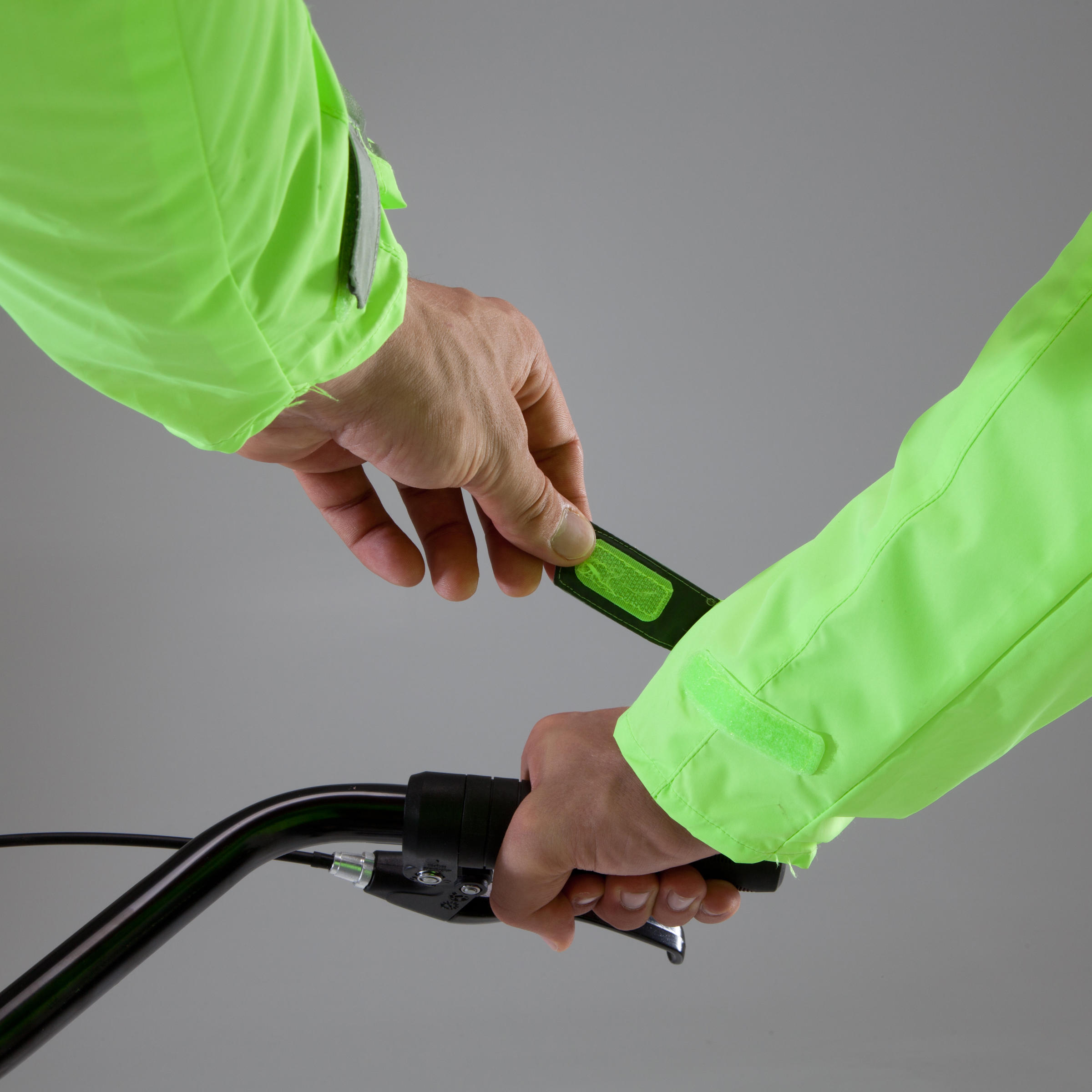 500 Cycling Rain Jacket - Neon Yellow 5/6