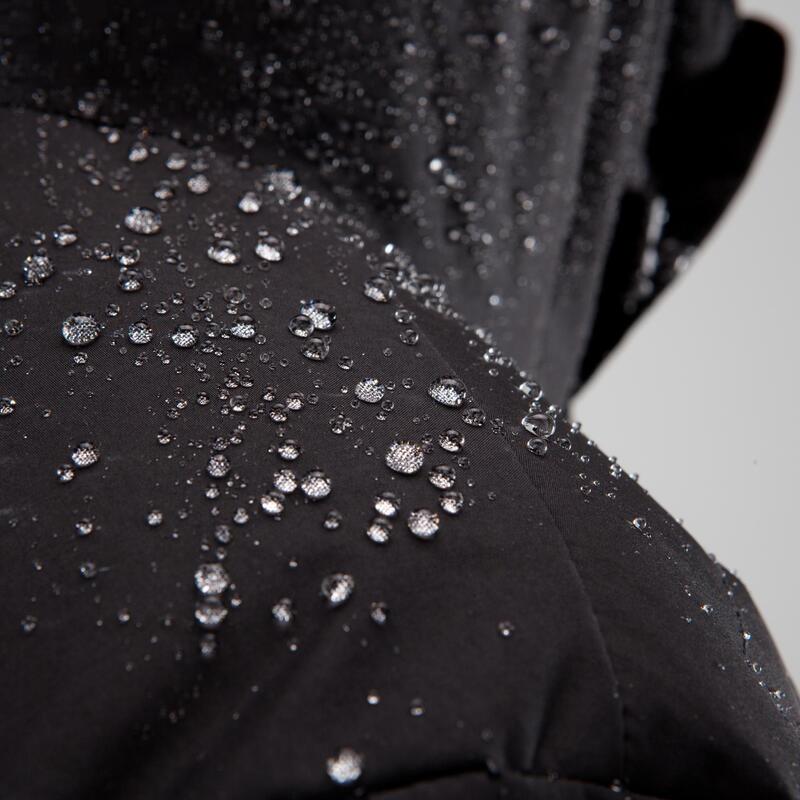 Jachetă călduroasă ciclism ploaie 900 Negru Damă 