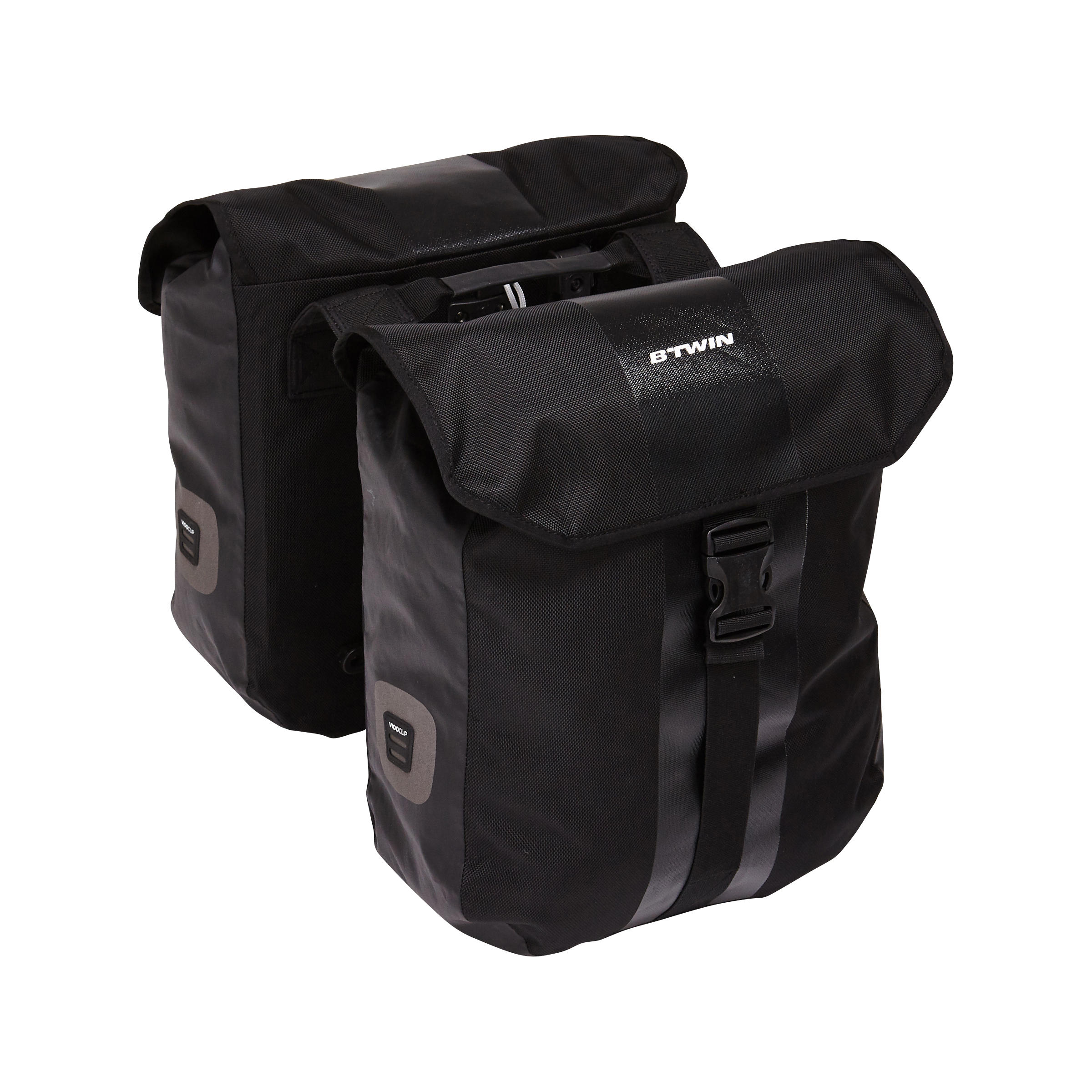 Dubbele waterdichte fietstas 540 2x20 l voor bagagedrager | ELOPS |  Decathlon.nl