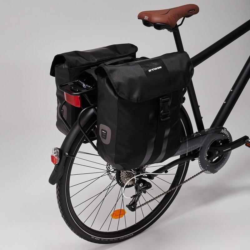 Dubbele waterdichte fietstas 540 2x20 voor bagagedrager | ELOPS