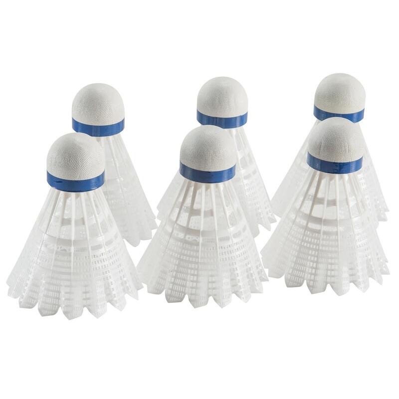 VOLANTE DE BADMINTON MAVIS 2000 BRANCO (CONJUNTO DE 6)