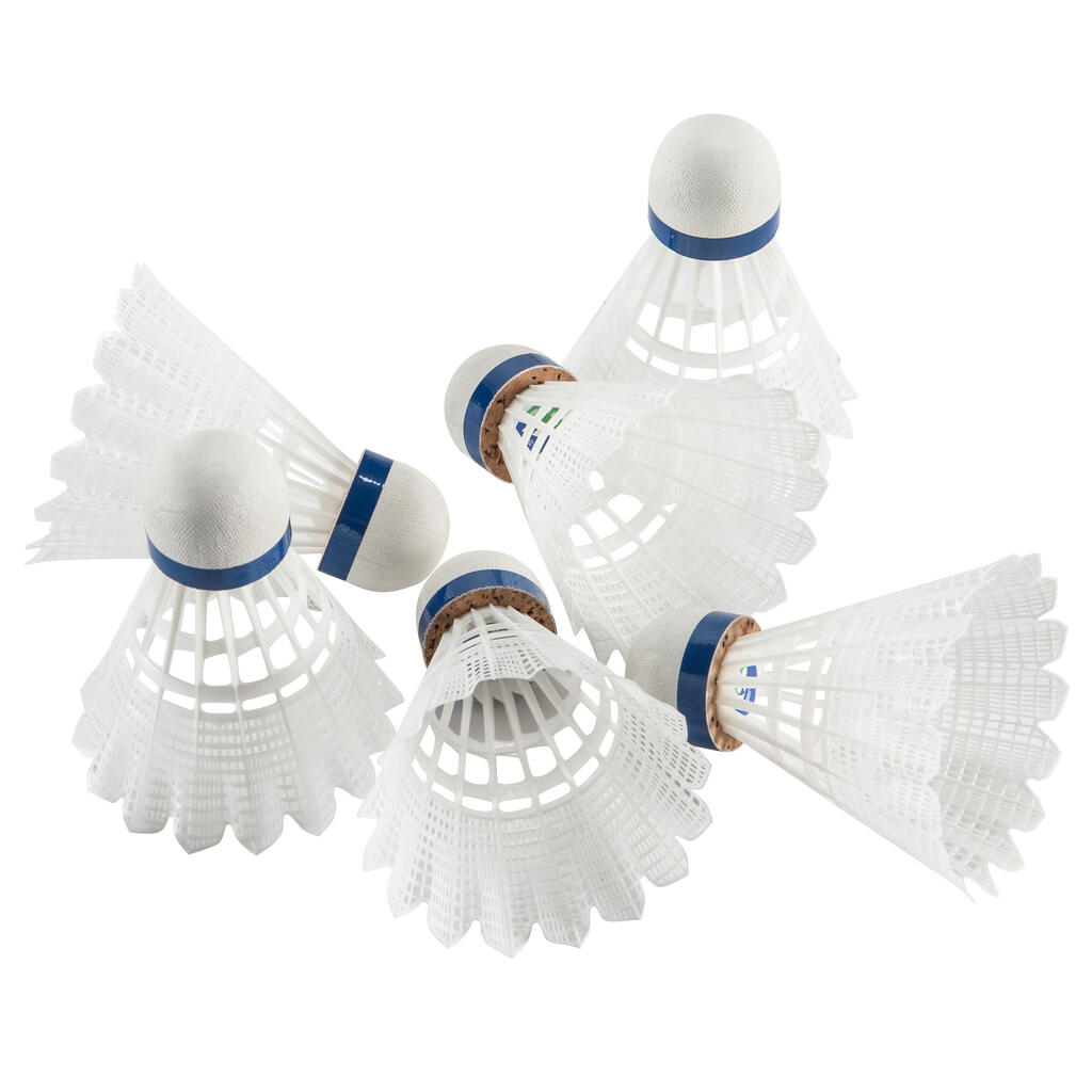 Badminton Shuttlecocks Mavis 2000 6-Pack - White