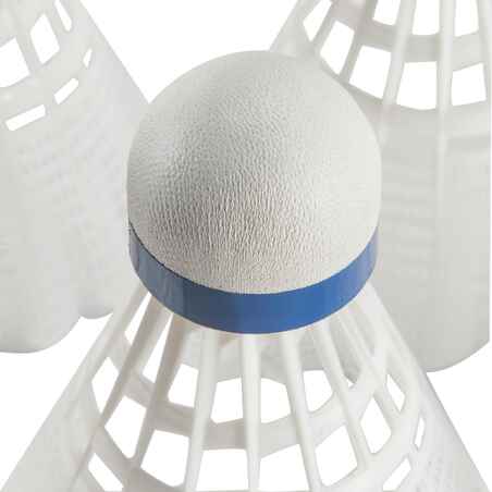 Badmintono plunksniukai „Mavis 2000“, 6 vienetų pakuotė, balti