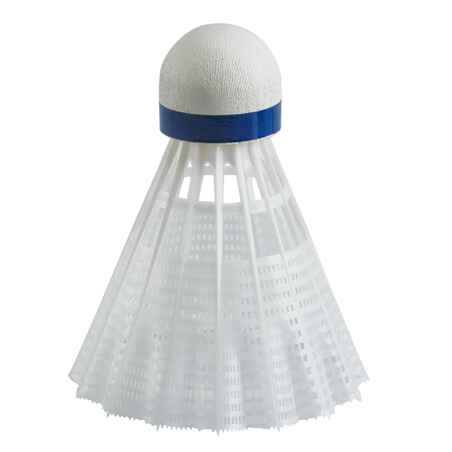 Badminton Plastic Shuttlecocks Mavis 300 6-Pack - White