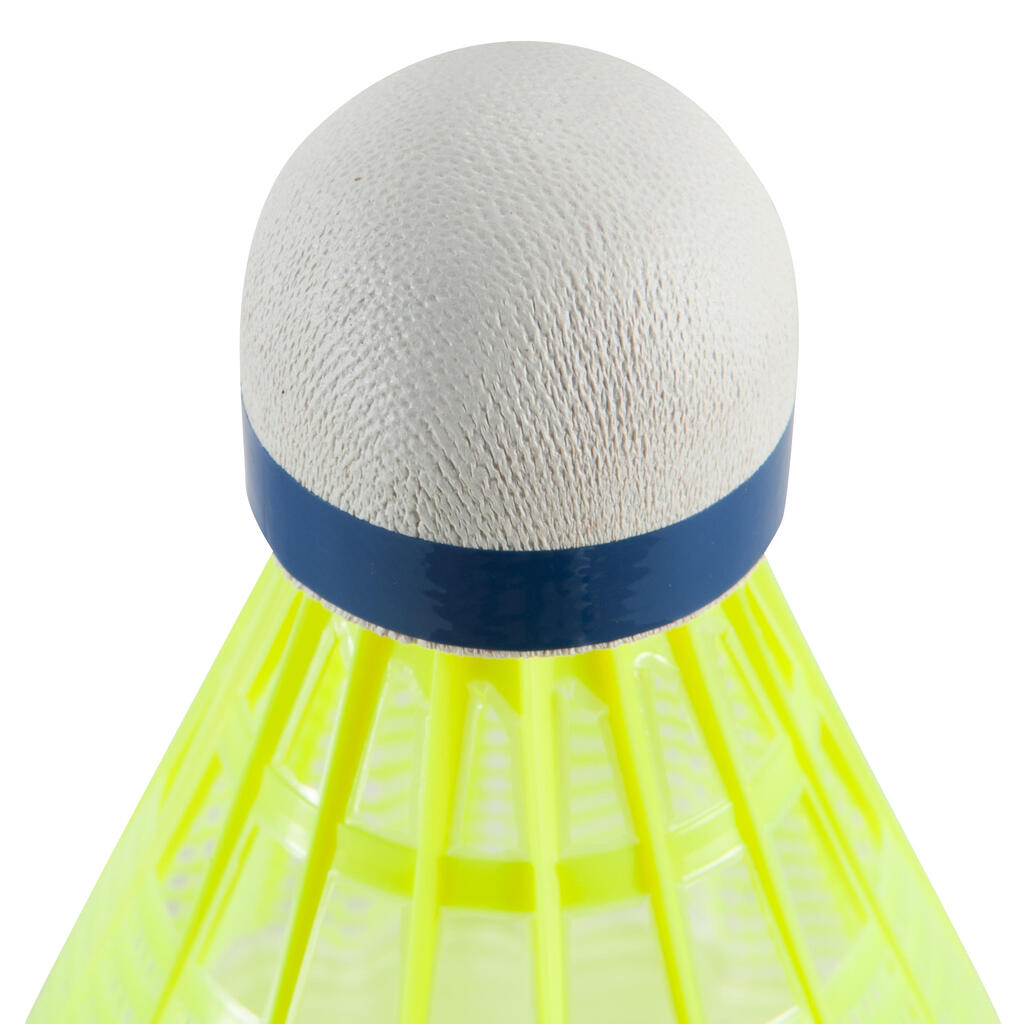 Badminton Plastic Shuttlecocks Mavis 300 6-Pack - Yellow